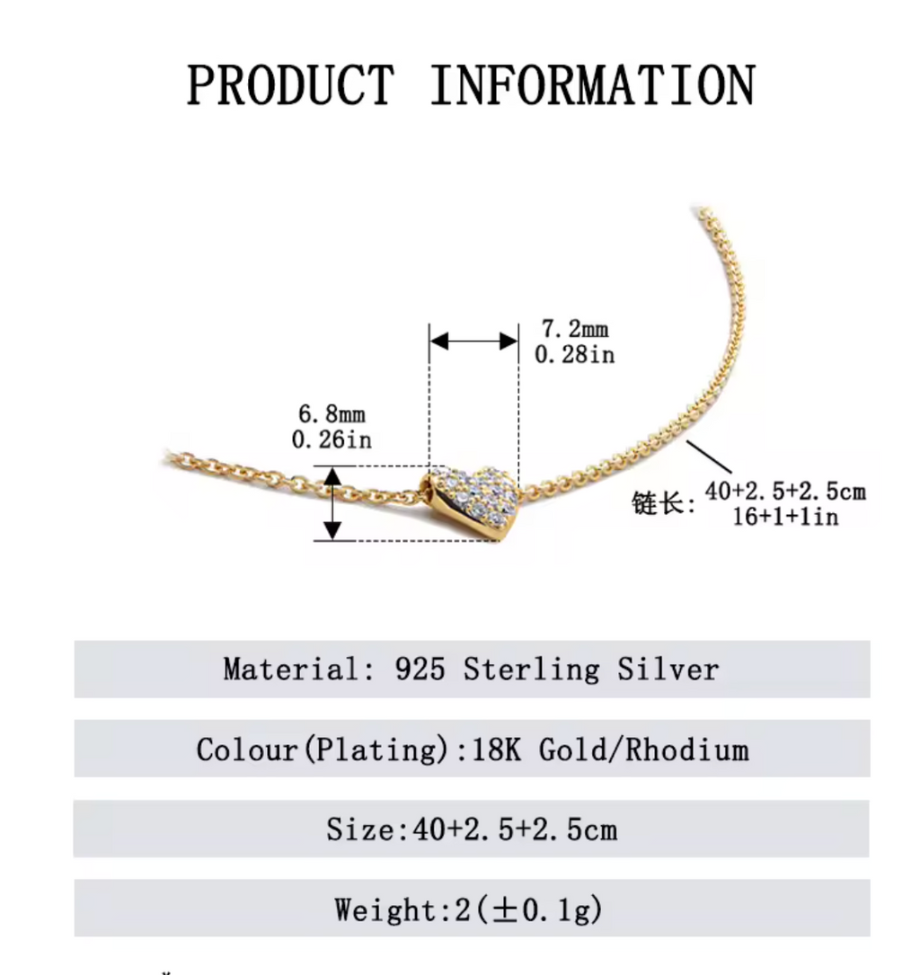Sweet Heart Pendant Necklace for Women